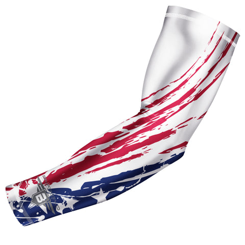 Bucwild Sports USA Flag Compression Arm Sleeve - Tribal