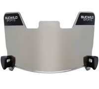 Football Visor - Chrome Silver