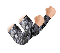 Padded Arm Sleeves - Black Camo