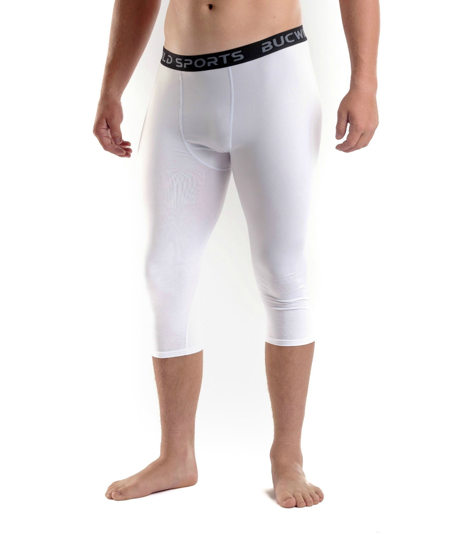 3/4 Compression Pants/Tights - White