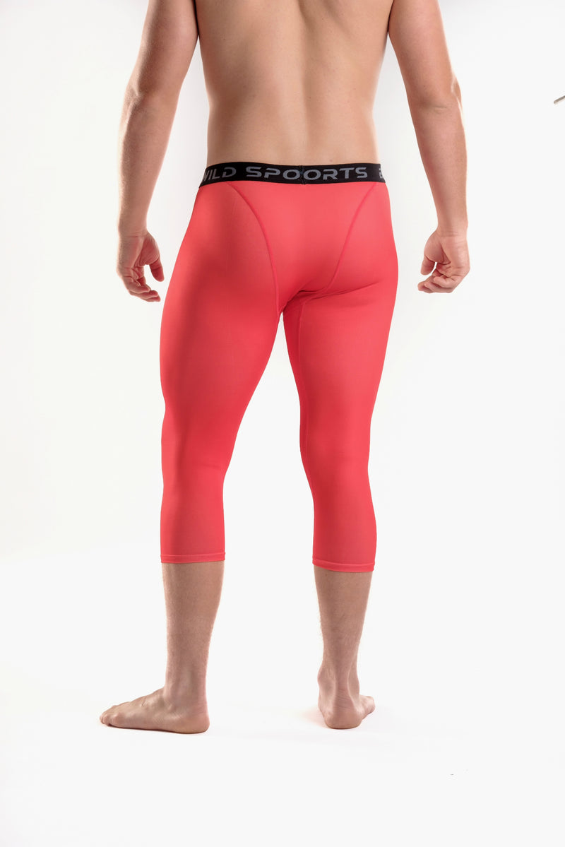 3/4 Compression Pants/Tights - Red