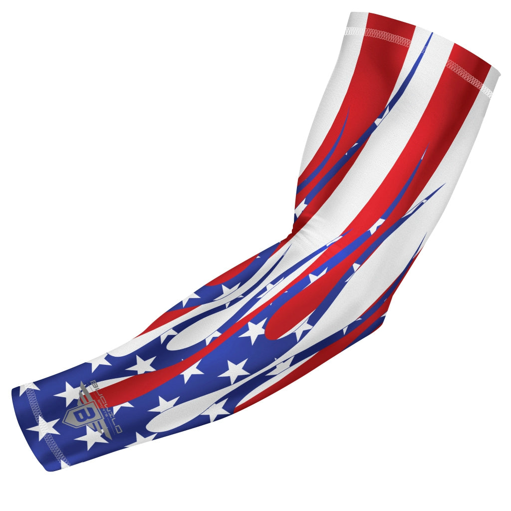 Bucwild Sports USA Fire Flag Compression Arm Sleeve