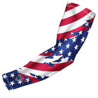 Bucwild Sports USA Flag Compression Arm Sleeve - Stripes