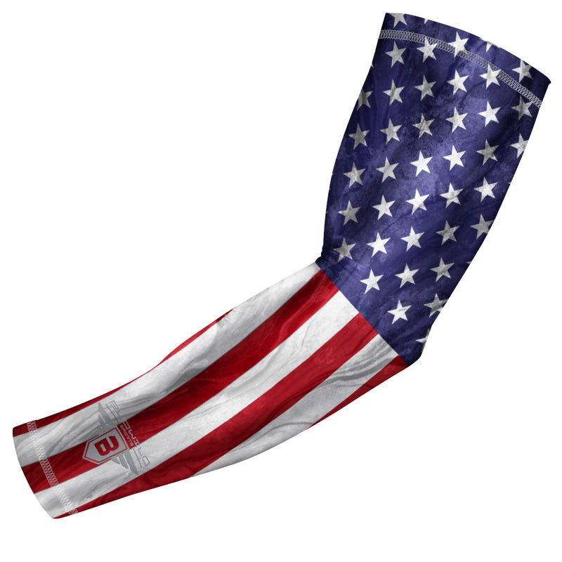 Bucwild Sports USA Flag Compression Arm Sleeve