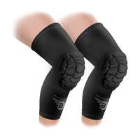 Compression Knee Pads - Padded Leg Sleeves (1 Pair) - Black