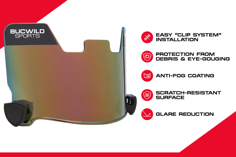 Football Visor - Solar Flare