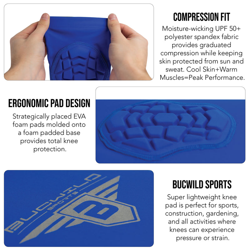 Compression Knee Pads - Royal Blue