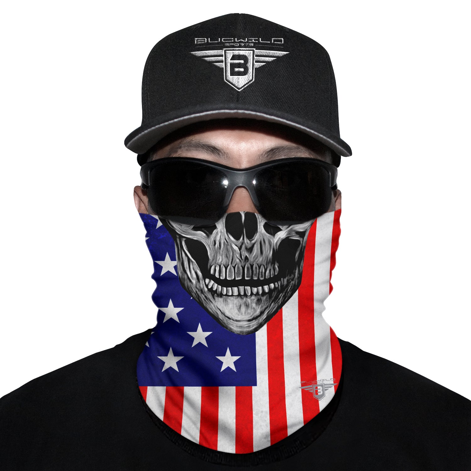 USA Skull Neck Gaiter Face Mask