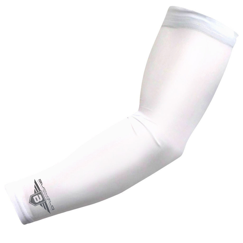 White Compression Arm Sleeve