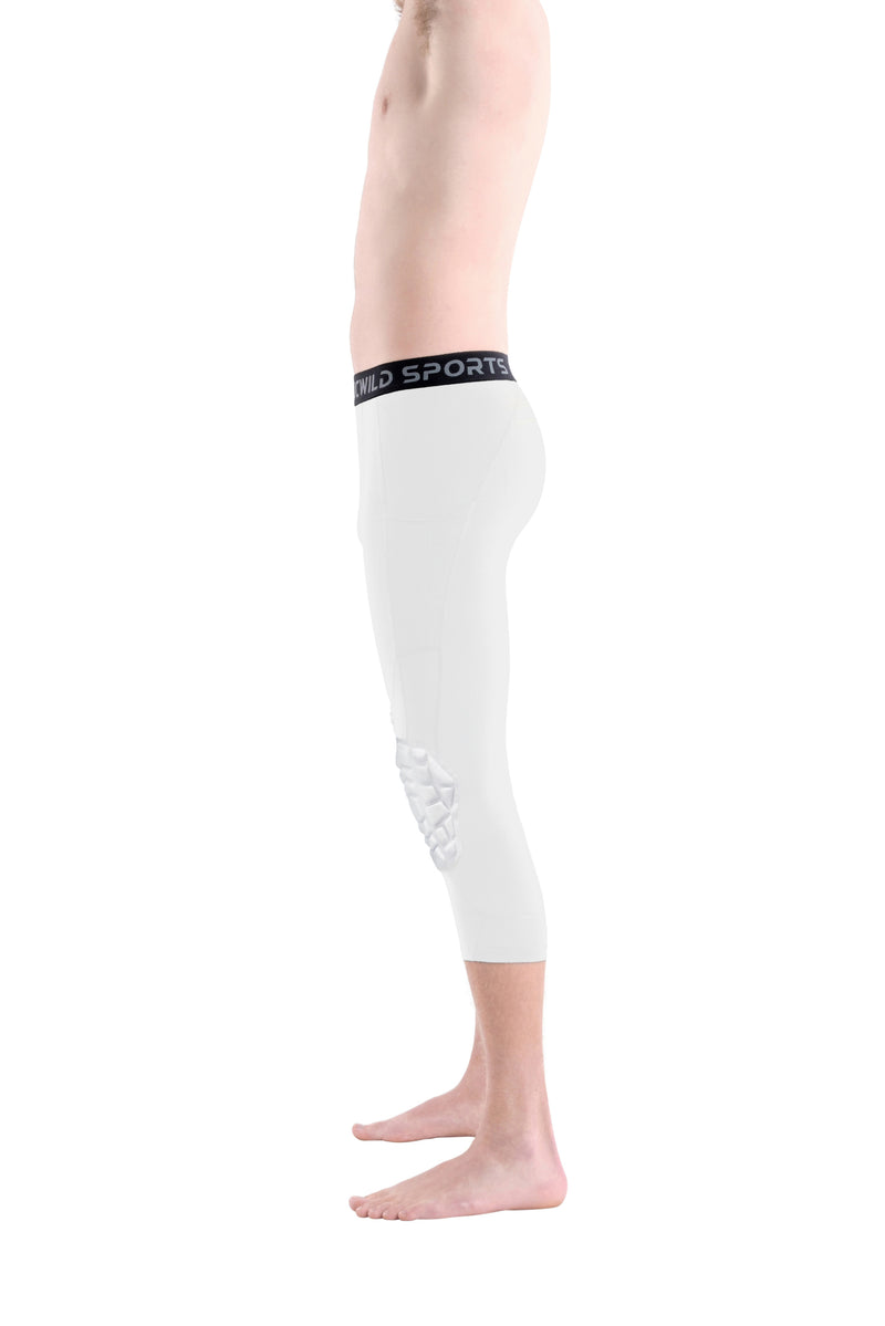 Basketball Tights with Knee Pads for Youth & Adults UPF 50+