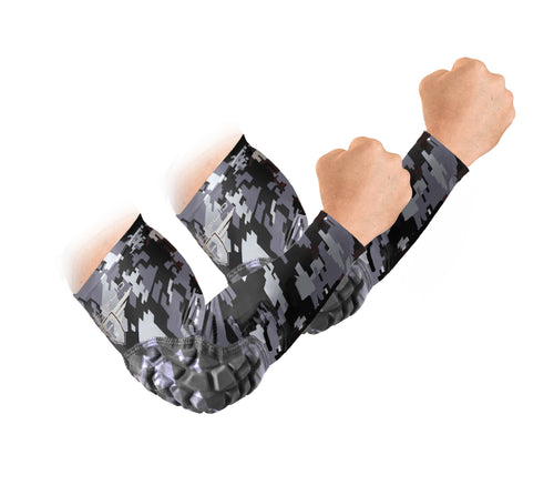 Padded Arm Sleeves - Black Camo
