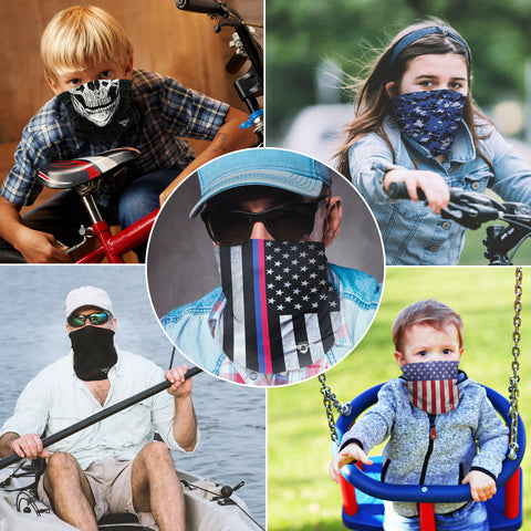 USA Skull Neck Gaiter Face Mask