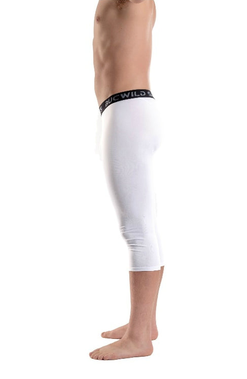 3/4 Compression Pants/Tights - White – Bucwild Sports