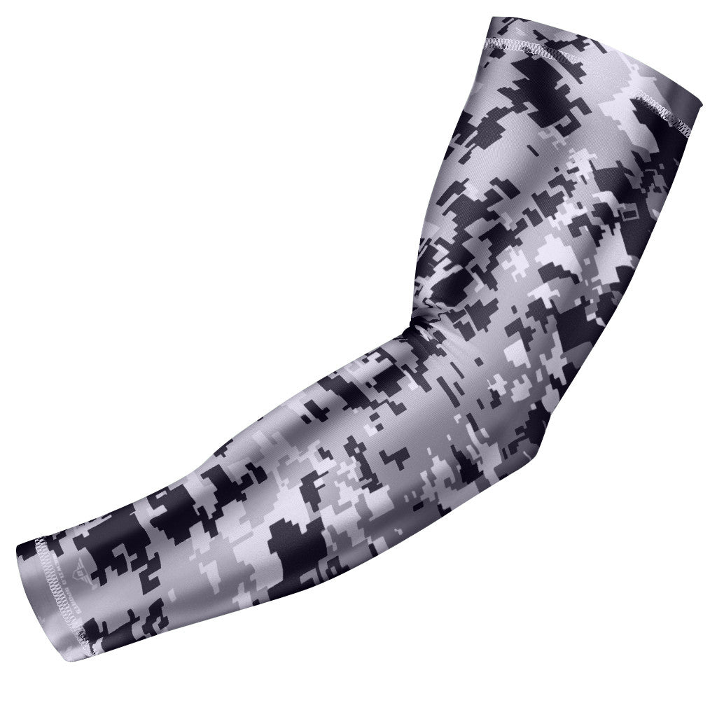 Stromguard Compression Sports Arm Sleeve Digital Camo Baseball Football  Basketball - (One Arm Sleeve) (Adult Small, 4 - Orange-B