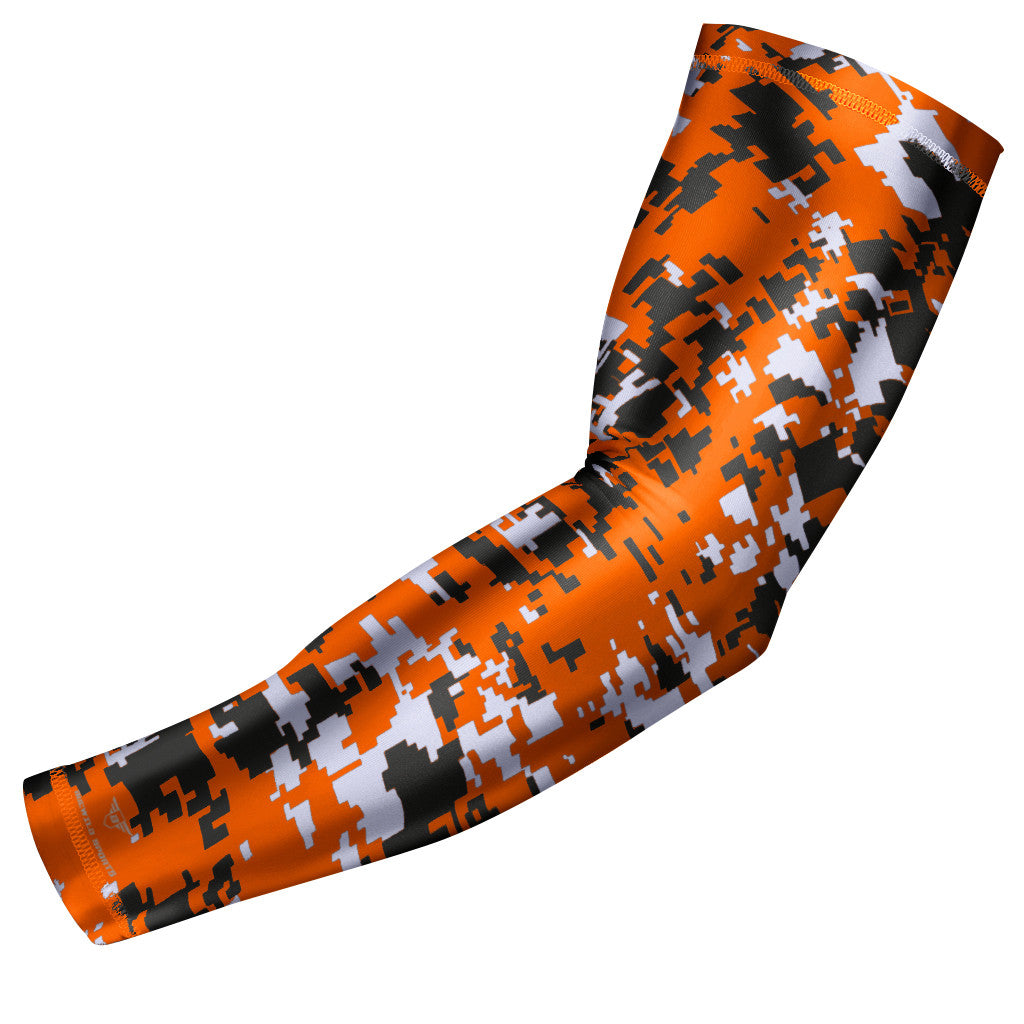 Orange Digital Camo Arm Sleeve