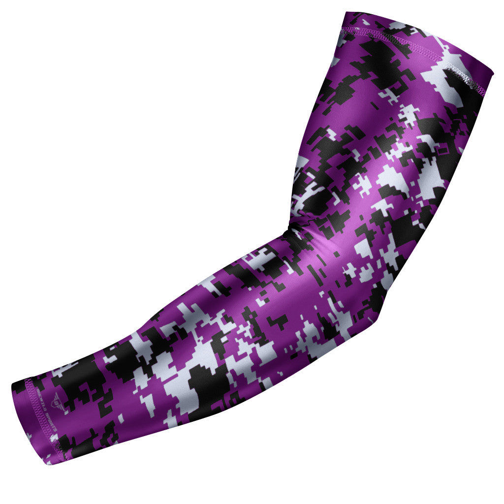 Purple Digital Camo Arm Sleeve