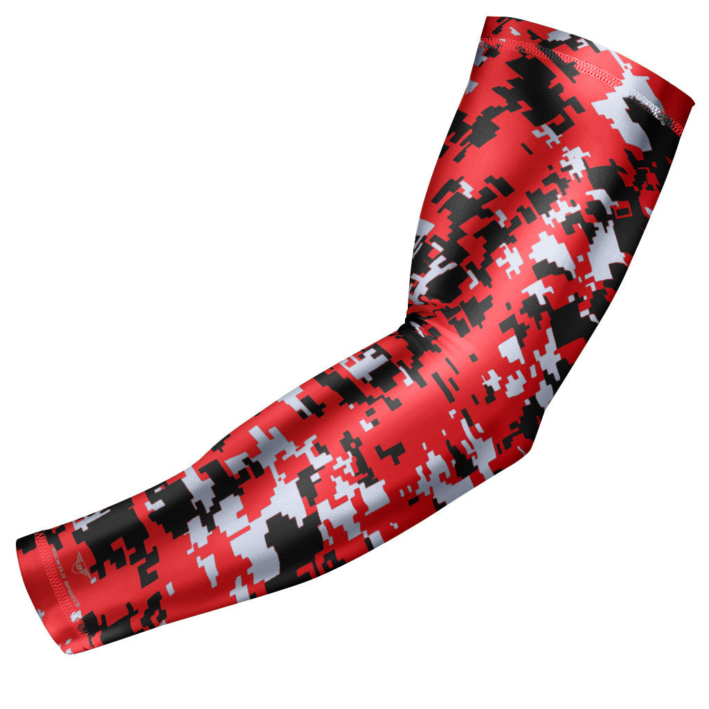 Red Digital Camo Arm Sleeve
