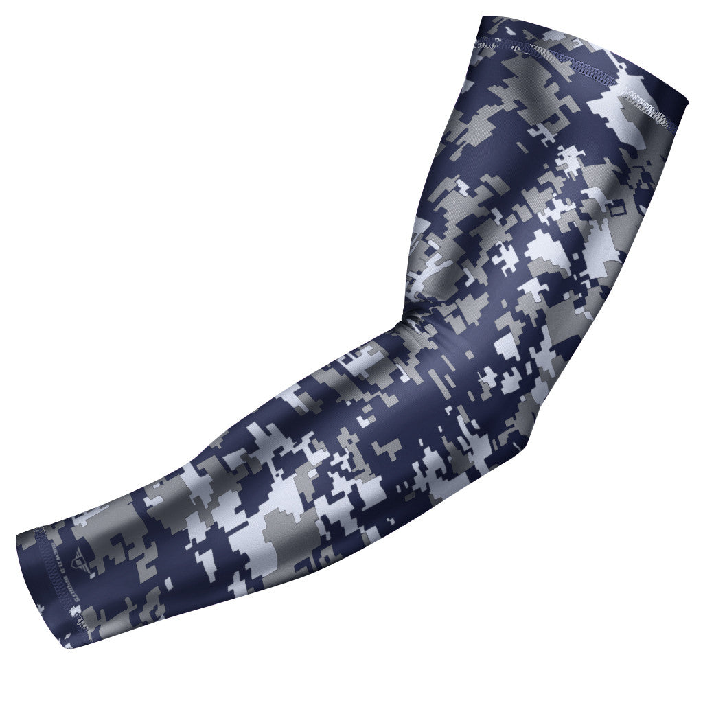 Navy Blue Digital Camo Arm Sleeve
