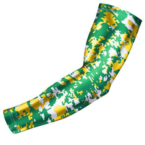 Green & Yellow Digital Camo Arm Sleeve