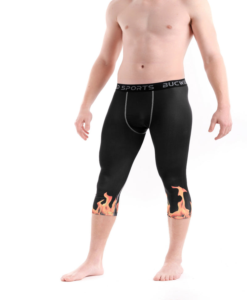 3/4 Compression Pants/Tights - Flame