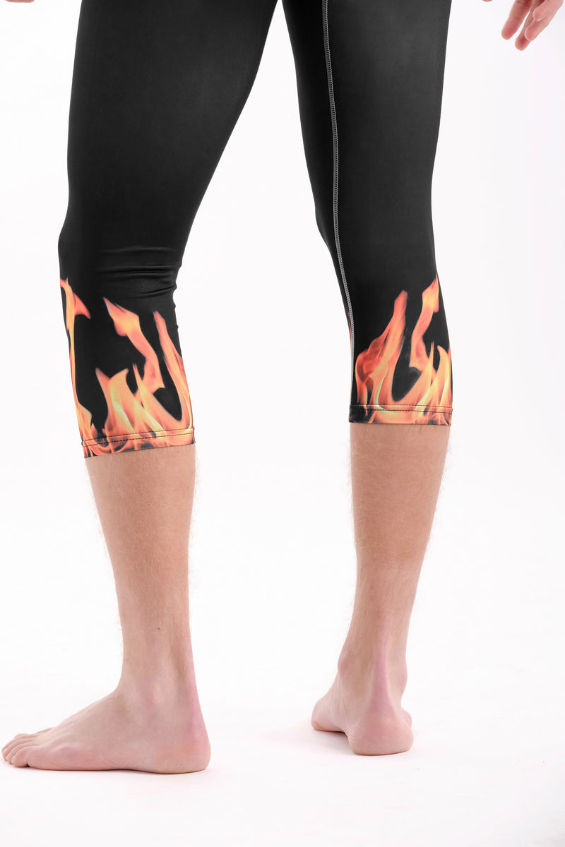 3/4 Compression Pants/Tights - Flame