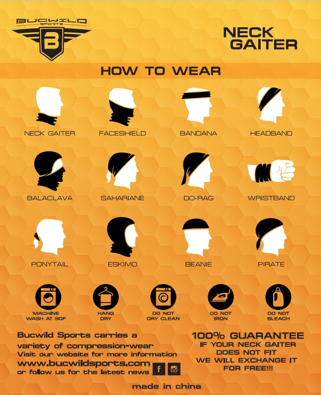 Baseball Thread Neck Gaiter Face Mask