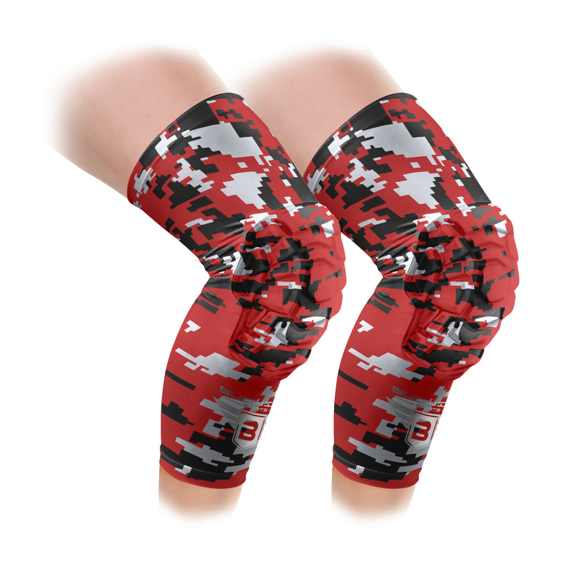 Knee Compression Sleeves, 1 Pair Knee And Shin Eva Foam Padded