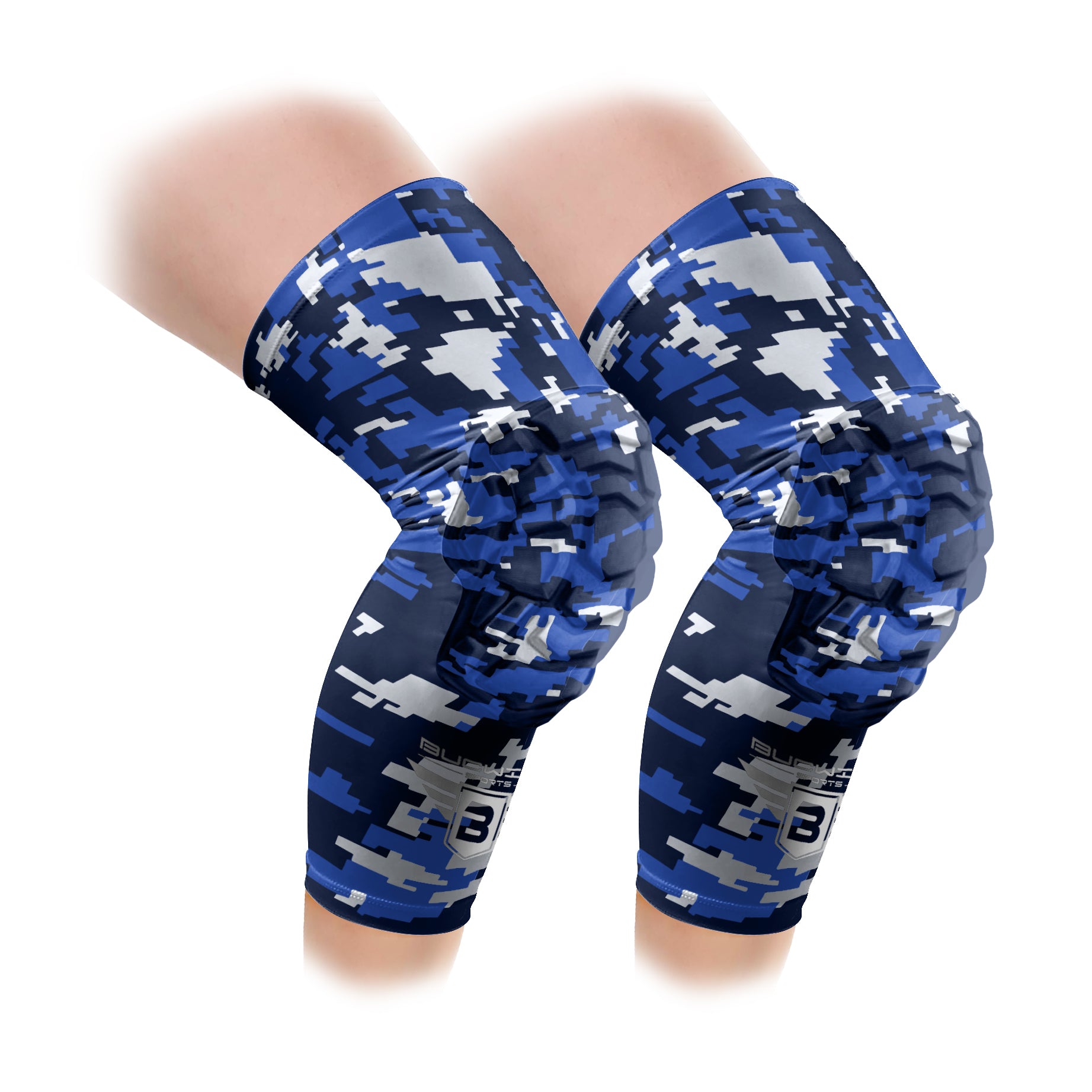 Nba Compression Pads Basketball Padded Compression Knee Pads & Leg Sleeves For All Sports ...