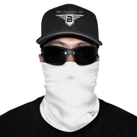 White Neck Gaiter Face Mask